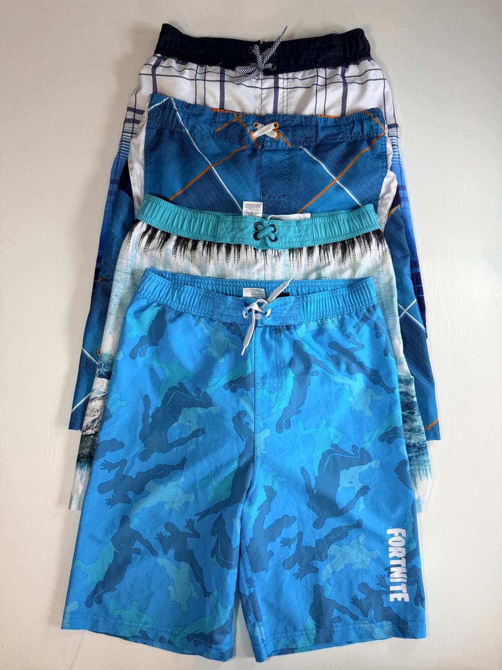 Boys Swim Trunks Lot Size 10 12 Large Mixed Brand Fortnite Board Shorts